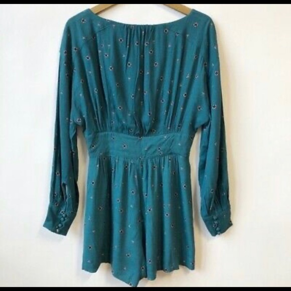 Free People Long Sleeve Romper - Picture 2 of 4